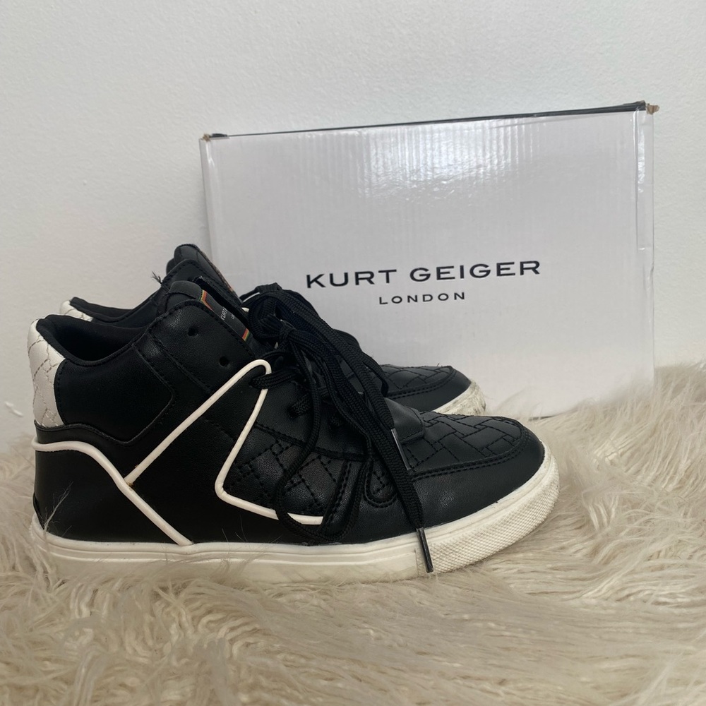 Kurt Geiger London Lane High-Top Sneakers
- Kids Size 3 - Black/White